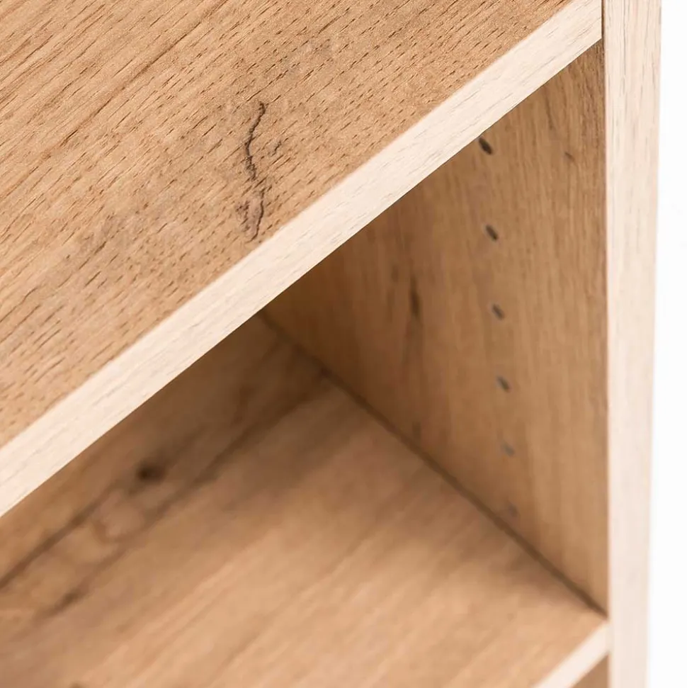 Bad Oberschrank in Hellgrau und Wildeiche - Trioto