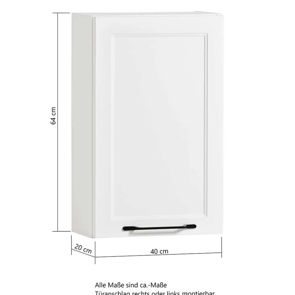 Bad Oberschrank in Weiß - Gyatso