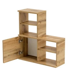 Bad Oberschrank mit Tür & 4 Fächern - Jessmi