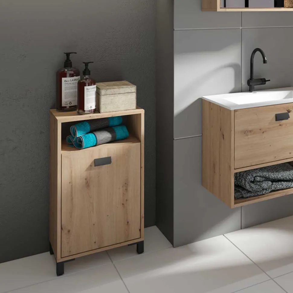 Bad Schrank in Wildeiche Optik - Eleore