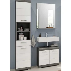 Bad Spiegel & Beckenschrank & Hochschrank - Nancys (dreiteilig)
