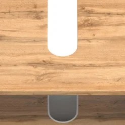 Bad Unterbeckenschrank mit Klappe & Schublade - Crystoga