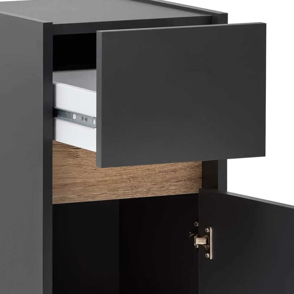 Bad Unterschrank in Anthrazit & Wildeiche - Marcius