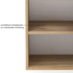 Bad Unterschrank in Grau Glas & Wildeiche - Anviletca