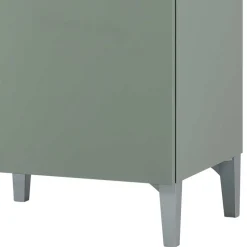 Bad Unterschrank in Graugrün mit Eiche - Liz