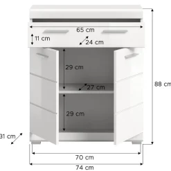 Bad Vertiko in Weiß - Henriette