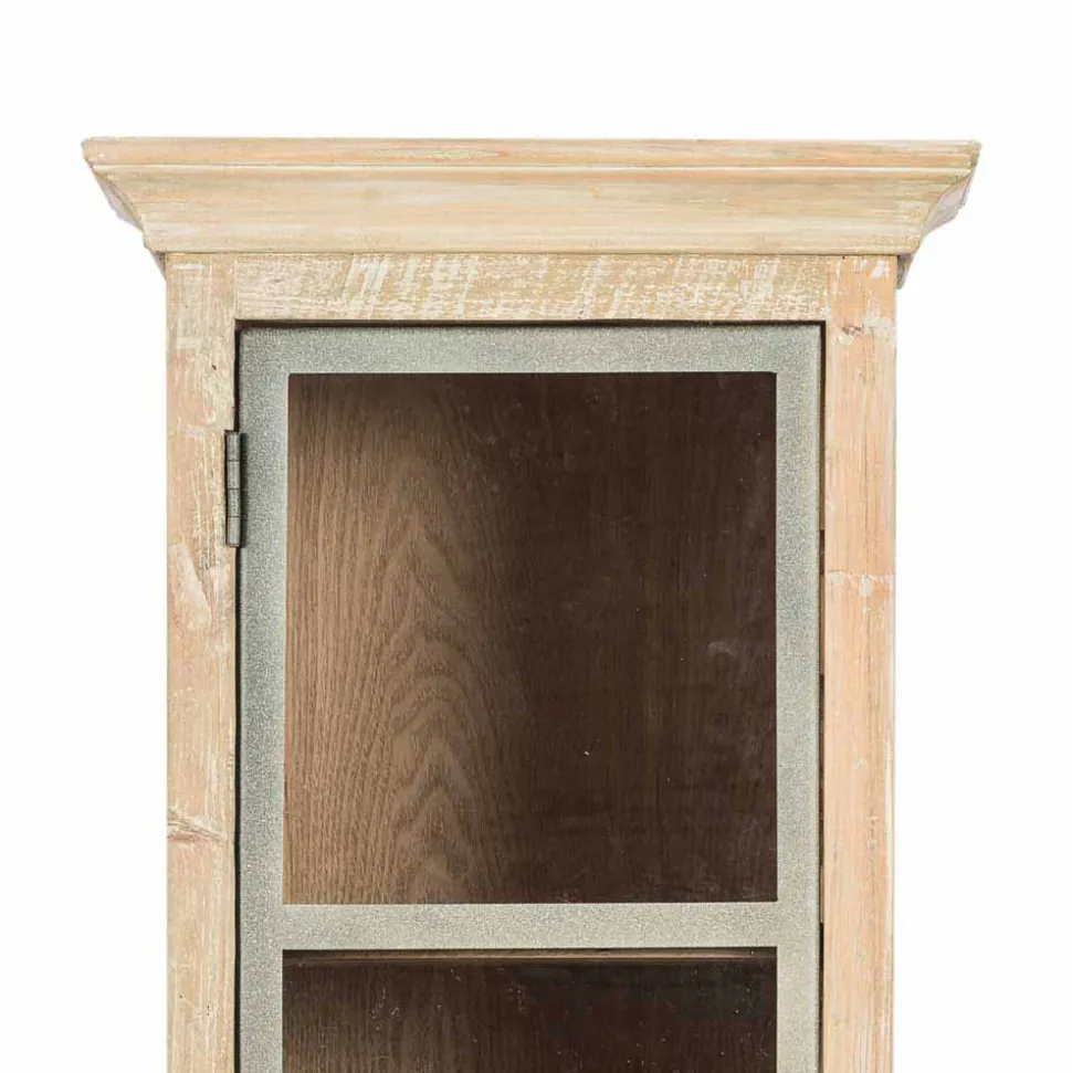 Bad Vitrinenschrank mit Glastür Harrosands & Lamellentür