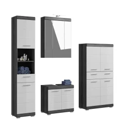 Bad Waschplatz & Highboard & Hochschrank - Nancys (vierteilig)