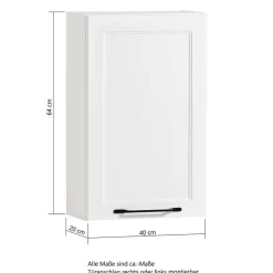 Bad Waschplatz Einrichtung in Weiß - Gyatso (dreiteilig)