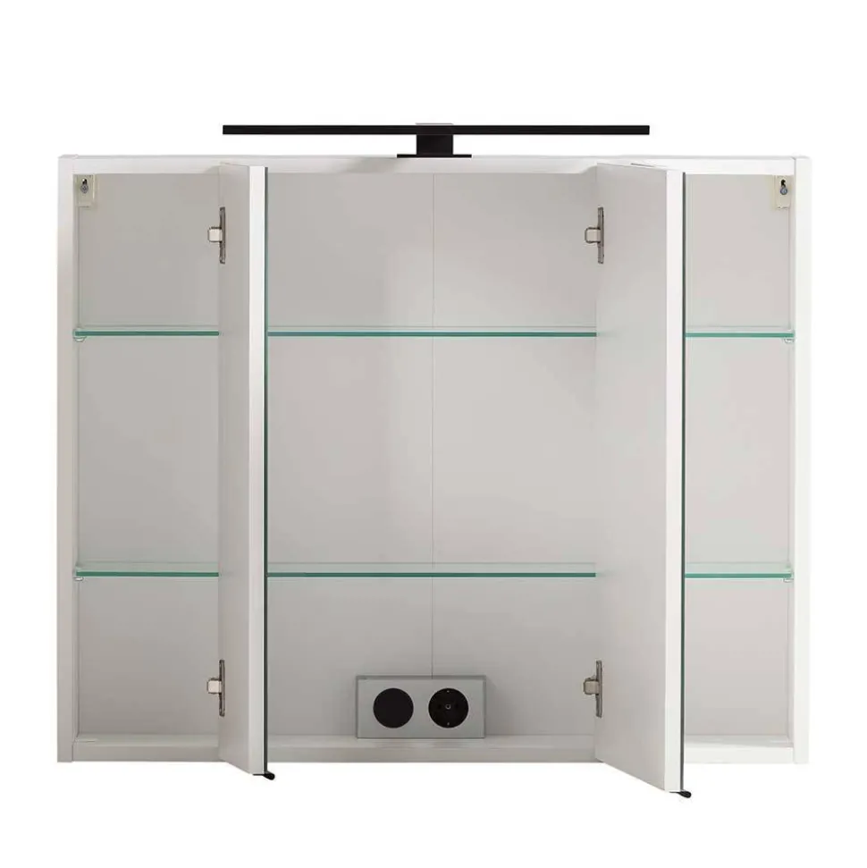 Bad Waschplatz Einrichtung in Weiß - Gyatso (dreiteilig)