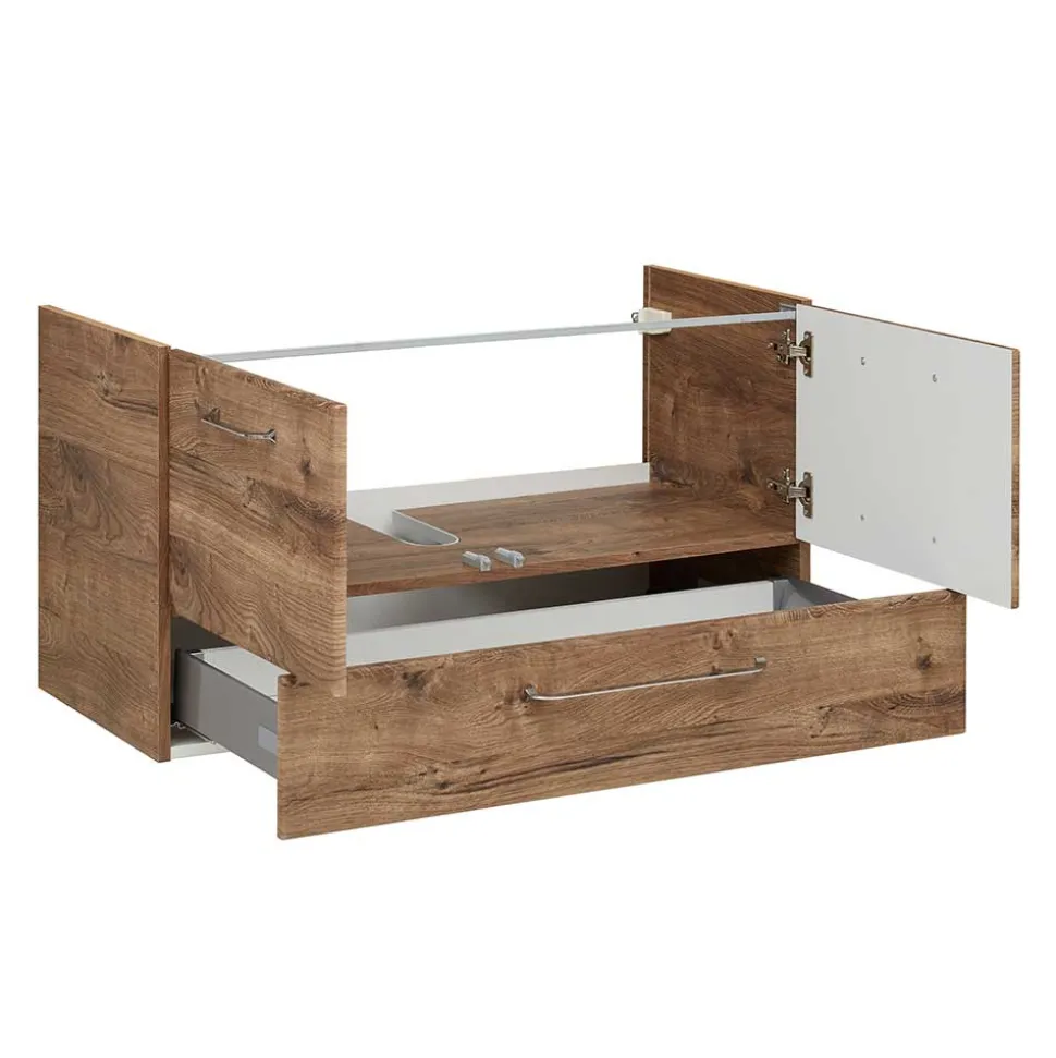 Bad Waschplatz in Eiche Dunkel - Miss X (zweiteilig)