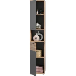 Bad Waschplatz mit Hochschrank Set - Depart (dreiteilig)