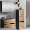 Bad Waschplatz Set & Midischrank - Vandija (dreiteilig)
