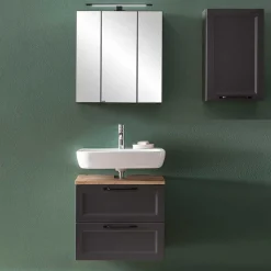 Bad Waschplatzmöbel und Oberschrank - Novelya (dreiteilig)