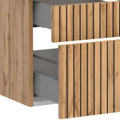 Bad Waschtisch & Midischrank Set - Crystoga (dreiteilig)