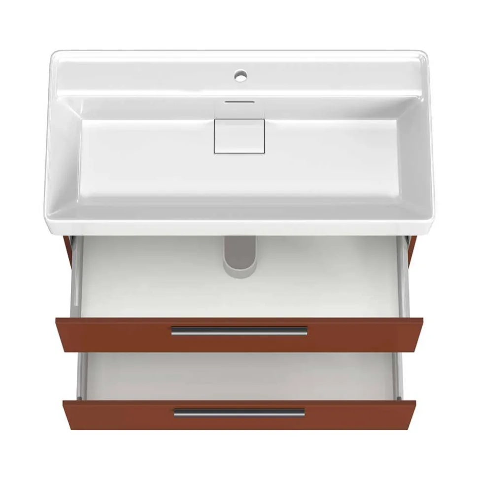 Bad Waschtischkonsole in Dunkelrot - Exeler