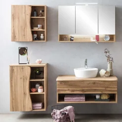 Badausstattung in Holzoptik Wildeiche - Tofias (vierteilig)