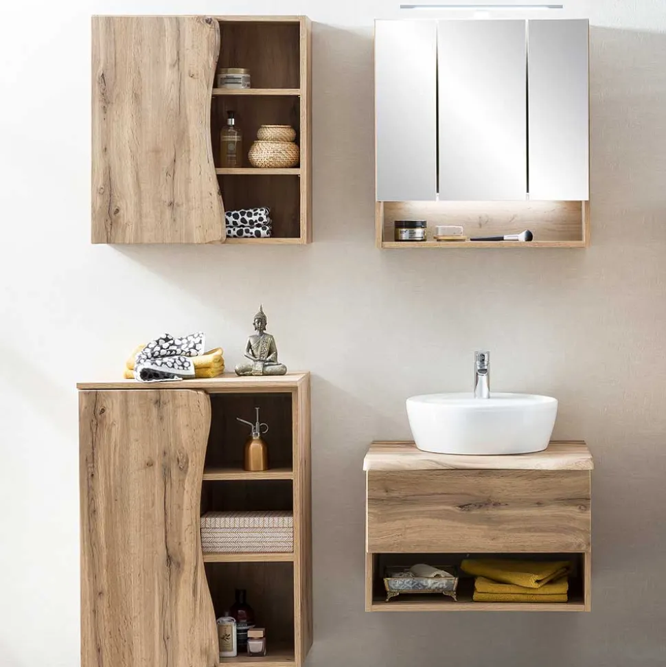 Badausstattung mit Baumkante Dekor - Tofias (vierteilig)