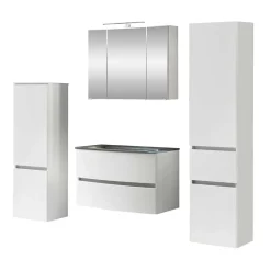 Badblock Badmöbel in Weiß - Mesciria (vierteilig)