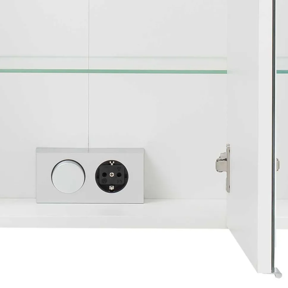 Badblock Badmöbel in Weiß - Mesciria (vierteilig)