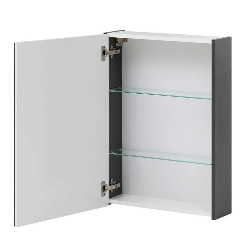 Badblock Möbel in Anthrazit - Marcius (dreiteilig)