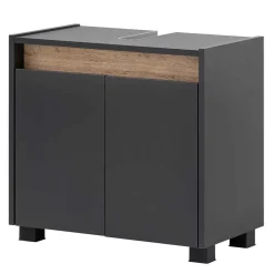 Badblock Möbel in Anthrazit - Marcius (dreiteilig)