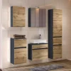 Badblock Möbel Kombi zweifarbig - Endely (fünfteilig)