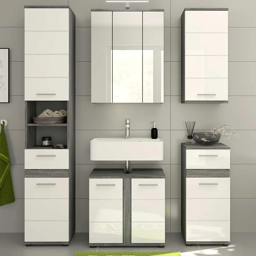 Badblock Möbel Kombination Set - Chapan (fünfteilig)