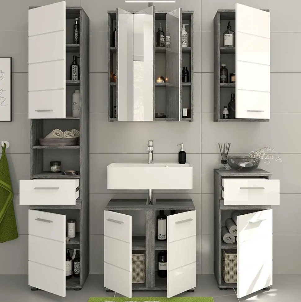 Badblock Möbel Kombination Set - Chapan (fünfteilig)