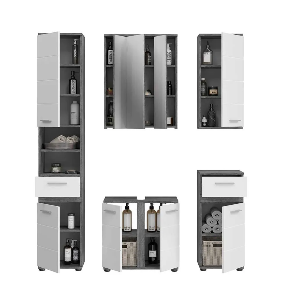 Badblock Möbel Kombination Set - Chapan (fünfteilig)