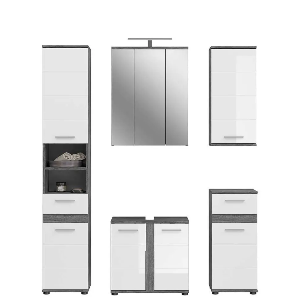 Badblock Möbel Kombination Set - Chapan (fünfteilig)