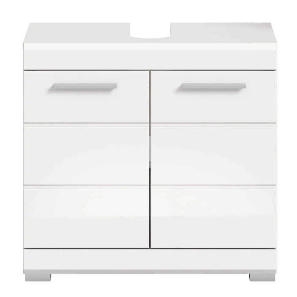 Badblock Möbelset in Weiß - Henriette (fünfteilig)