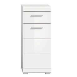 Badblock Möbelset in Weiß - Henriette (fünfteilig)