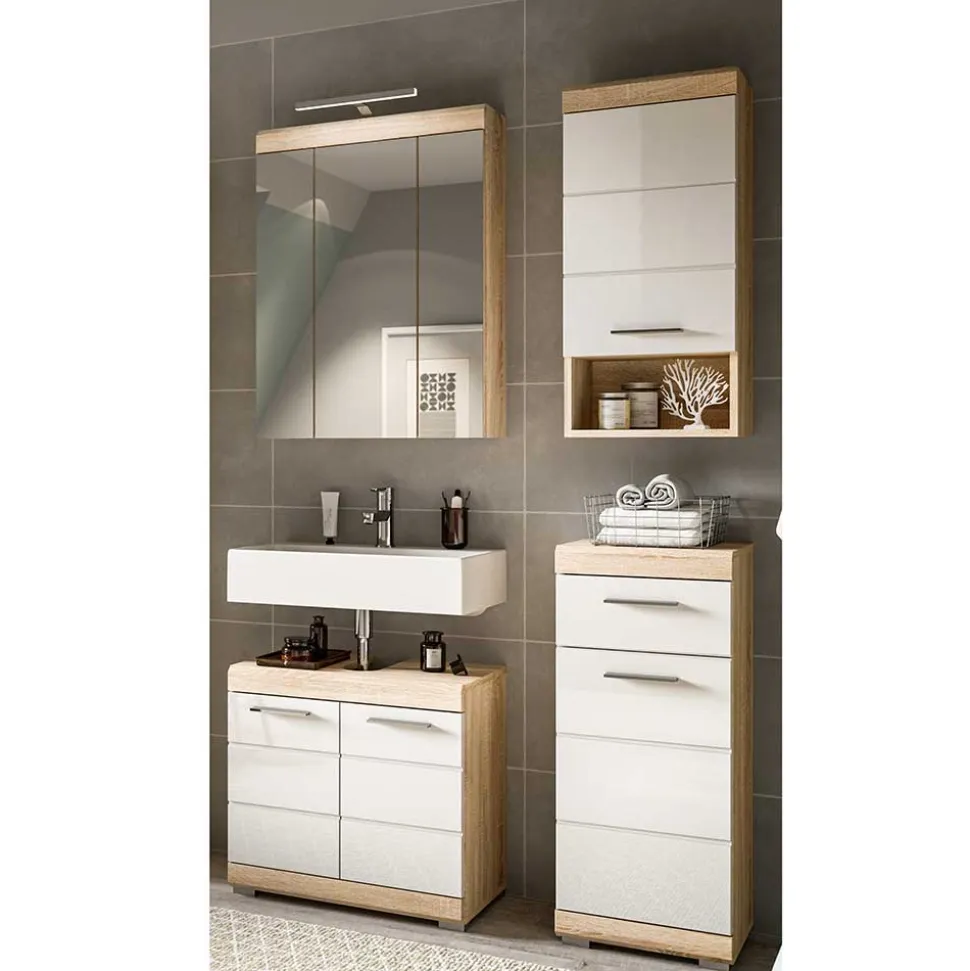 Badblock Möbelset modern - Calbanyara (dreiteilig)