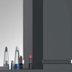 Badeinrichtung in Anthrazit Set - Idamoro (vierteilig)