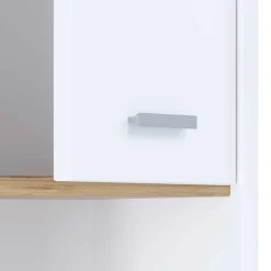 Badeinrichtung in Weiß & Wildeiche Honig - Luzern (vierteilig)