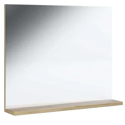 Badeinrichtung in Weiß & Wildeiche Honig - Luzern (vierteilig)