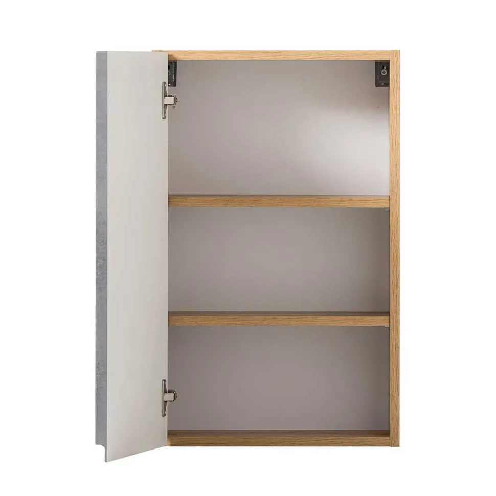 Badeinrichtung Set in Beton Optik - Mia (vierteilig)