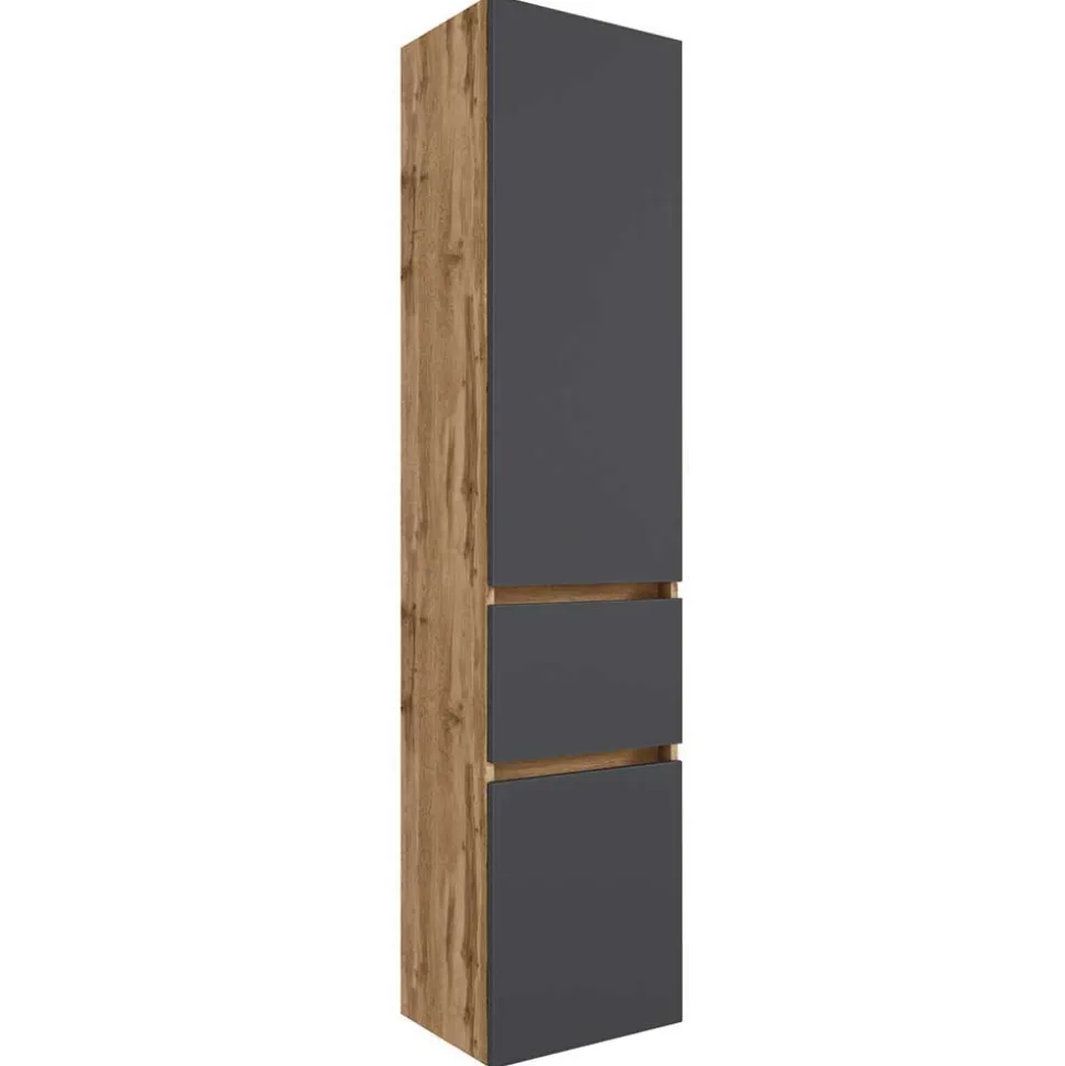 Badezimmer Doppel-Waschtisch & Schränke - Athrin (fünfteilig)