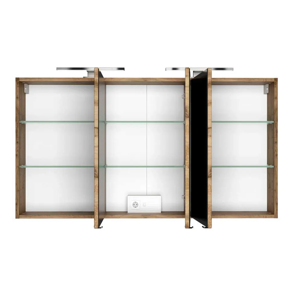 Badezimmer Doppel-Waschtisch & Schränke - Athrin (fünfteilig)