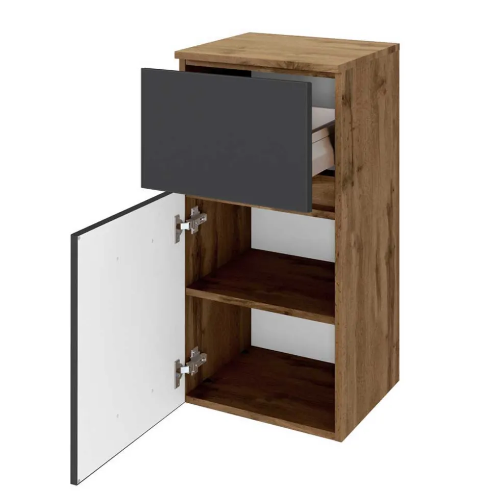 Badezimmer Doppel-Waschtisch & Schränke - Athrin (fünfteilig)