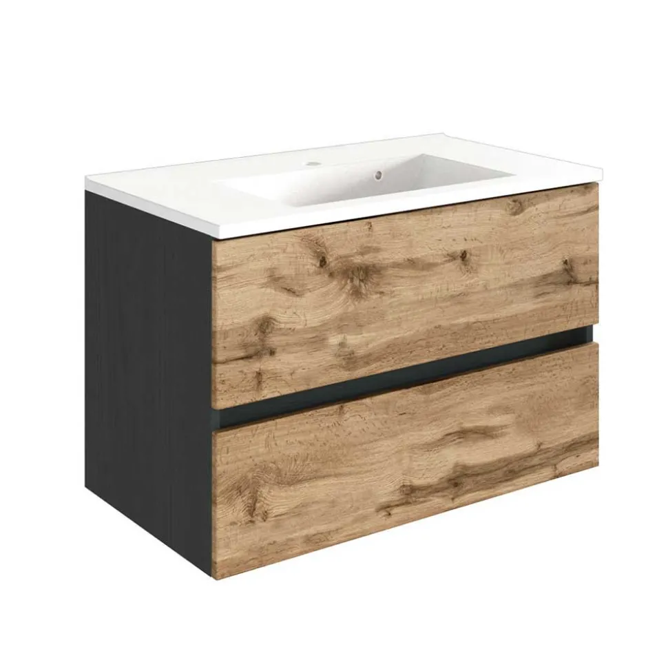 Badezimmer Einrichtung Set - Schränke - Endely (sechsteilig)