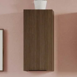 Badezimmer Hängeschrank in Eiche Dunkel - Ucaida