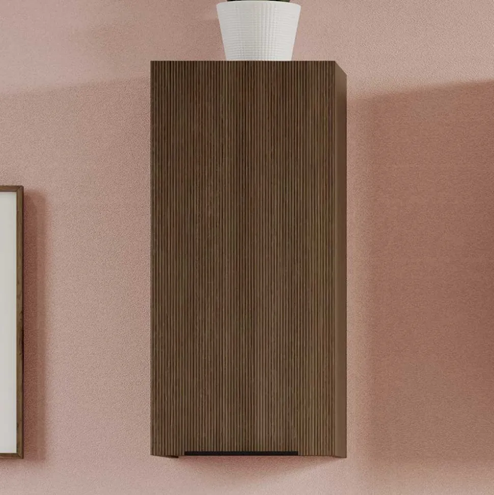 Badezimmer Hängeschrank in Eiche Dunkel - Ucaida