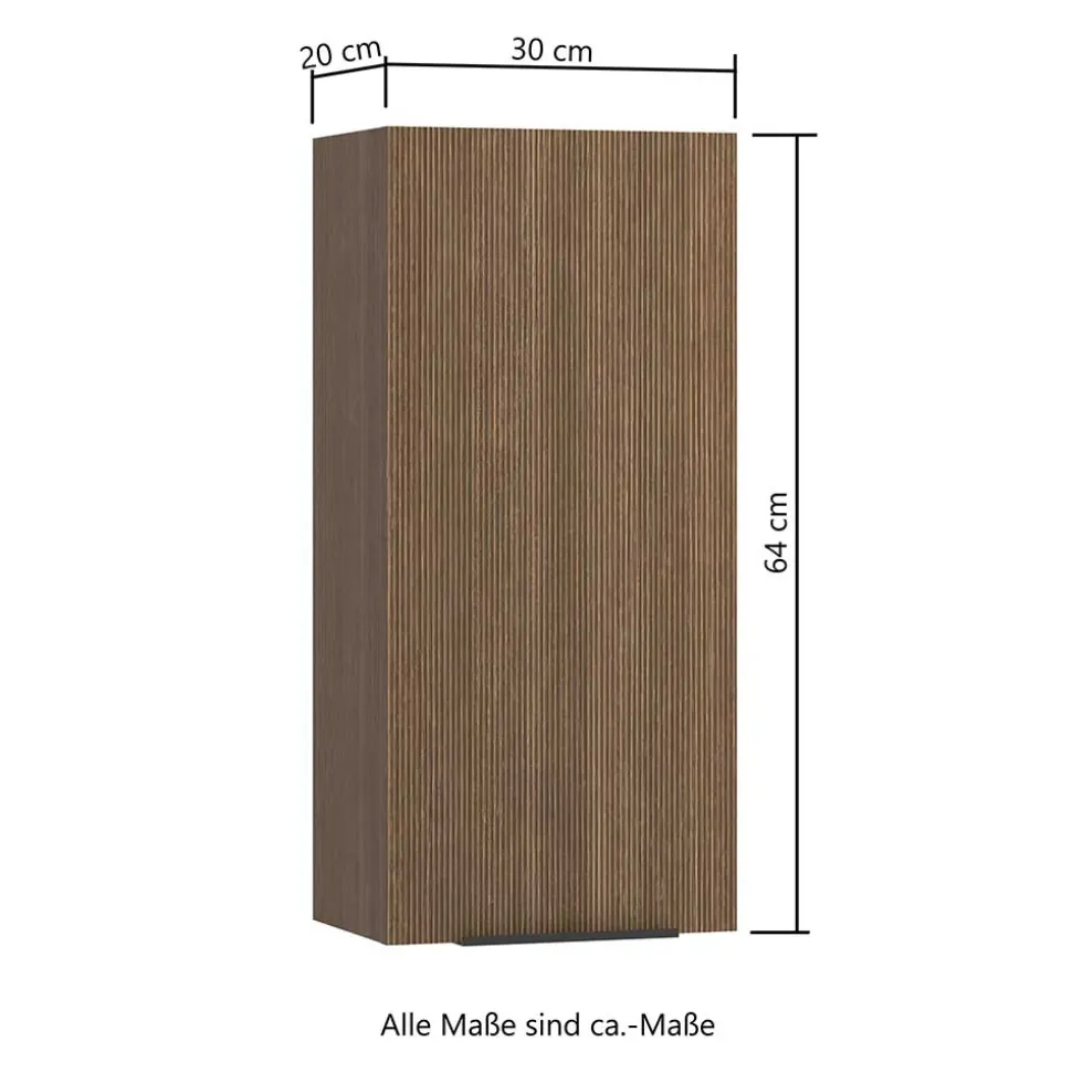 Badezimmer Hängeschrank in Eiche Dunkel - Ucaida