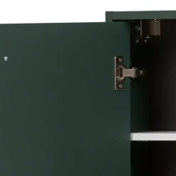 Badezimmer Hängeschrank in Dunkelgrün & Gold - Aqua