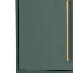 Badezimmer Hängeschrank in Dunkelgrün & Gold - Aqua