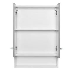 Badezimmer Hängeschrank in hellem Grau - Girios