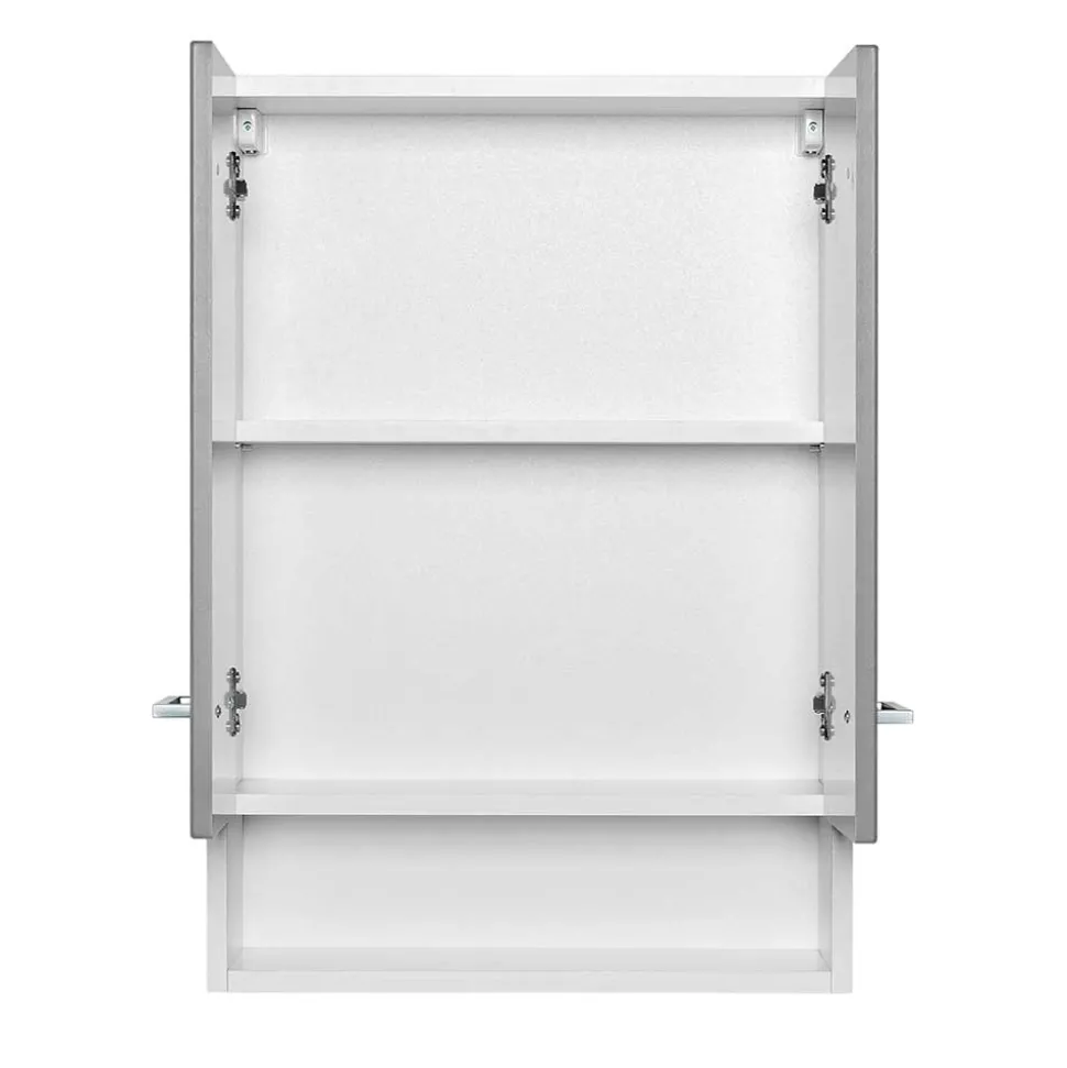 Badezimmer Hängeschrank in hellem Grau - Girios