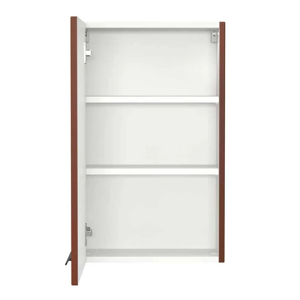 Badezimmer Hängeschrank in Dunkelrot - Exeler